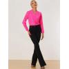 imageAllegra K Womens Metallic Patterned Blouse V Neck Long Sleeve Gilding Shiny Sparkly Dots TopPink