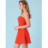 imageAllegra K Womens Sexy Strapless Party Dress Sweetheart Neck Sleeveless Summer Mini DressesOrange