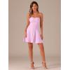 imageAllegra K Womens Sexy Strapless Party Dress Sweetheart Neck Sleeveless Summer Mini DressesRose Pink