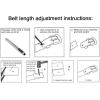imageuxcell Women Exotic Embossed Diamond Pattern Single Pin Buckle Slender Waist Belt Brown