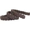 imageuxcell Women Skinny Braided Belt Adjustable Pin Buckle Weave CasualBrown