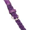 imageuxcell Women Skinny Braided Belt Adjustable Pin Buckle Weave CasualPurple