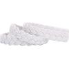 imageuxcell Women Skinny Braided Belt Adjustable Pin Buckle Weave CasualWhite