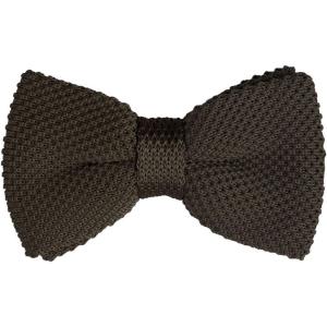 imageAllegra K Mens Pretied Bowtie Adjustable Neck Solid Color Knitted Bow TiesBrown