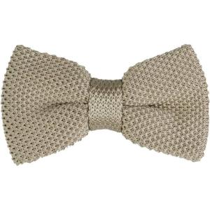 imageAllegra K Mens Pretied Bowtie Adjustable Neck Solid Color Knitted Bow TiesKhaki