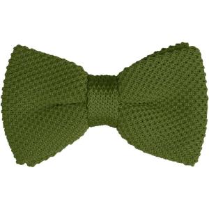 imageAllegra K Mens Pretied Bowtie Adjustable Neck Solid Color Knitted Bow TiesOlive Green