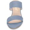 imageAllegra K Womens Block Heel Dual Straps Slide SandalsHaze Blue