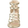 imageAllegra K Womens Cage Strappy Gladiators Chunky Heels SandalsGold