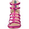 imageAllegra K Womens Cage Strappy Gladiators Chunky Heels SandalsHot Pink