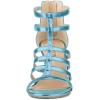 imageAllegra K Womens Cage Strappy Gladiators Chunky Heels SandalsLake Blue