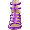 imageAllegra K Womens Cage Strappy Gladiators Chunky Heels SandalsPurple