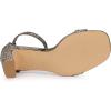 imageAllegra K Womens Glitter Ankle Strap Chunky Heeled SandalsColorful Silver