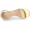 imageAllegra K Womens Glitter Ankle Strap Chunky Heeled SandalsGold