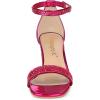 imageAllegra K Womens Glitter Ankle Strap Chunky Heeled SandalsHot Pink