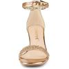 imageAllegra K Womens Glitter Ankle Strap Chunky Heeled SandalsRose Gold