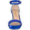 imageAllegra K Womens Glitter Ankle Strap Chunky Heeled SandalsRoyal Blue