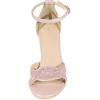 imageAllegra K Womens Glitter Ankle Strap High Chunky Heel SandalsPink