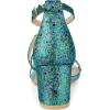 imageAllegra K Womens Glitter Crisscross Strap Chunky Heels SandalsGreen