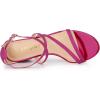 imageAllegra K Womens Glitter Crisscross Strap Chunky Heels SandalsHot Pink