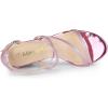 imageAllegra K Womens Glitter Crisscross Strap Chunky Heels SandalsPink