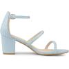 imageAllegra K Womens Open Toe Ankle Strap Chunky Heels SandalsSky Blue