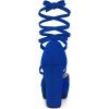 imageAllegra K Womens Platform Block Heel Lace Up Pumps SandalsRoyal Blue