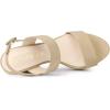 imageAllegra K Womens Slingback Platform Heels Chunky High Heel SandalsBeige