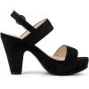 imageAllegra K Womens Slingback Platform Heels Chunky High Heel SandalsBlack