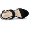 imageAllegra K Womens Slingback Platform Heels Chunky High Heel SandalsBlack