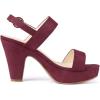 imageAllegra K Womens Slingback Platform Heels Chunky High Heel SandalsBurgundy