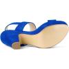 imageAllegra K Womens Slingback Platform Heels Chunky High Heel SandalsDeep Blue