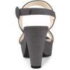 imageAllegra K Womens Slingback Platform Heels Chunky High Heel SandalsGrey