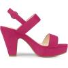 imageAllegra K Womens Slingback Platform Heels Chunky High Heel SandalsHot Pink
