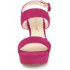 imageAllegra K Womens Slingback Platform Heels Chunky High Heel SandalsHot Pink