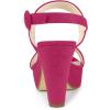 imageAllegra K Womens Slingback Platform Heels Chunky High Heel SandalsHot Pink