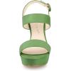 imageAllegra K Womens Slingback Platform Heels Chunky High Heel SandalsOlive Green