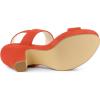 imageAllegra K Womens Slingback Platform Heels Chunky High Heel SandalsOrange
