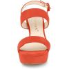 imageAllegra K Womens Slingback Platform Heels Chunky High Heel SandalsOrange