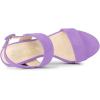 imageAllegra K Womens Slingback Platform Heels Chunky High Heel SandalsPurple