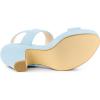 imageAllegra K Womens Slingback Platform Heels Chunky High Heel SandalsSky Blue