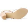 imageAllegra K Womens Strappy Lace Up Chunky Heeled SandalsBeige