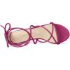 imageAllegra K Womens Strappy Lace Up Chunky Heeled SandalsHot Pink