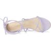 imageAllegra K Womens Strappy Lace Up Chunky Heeled SandalsLight Purple
