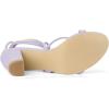 imageAllegra K Womens Strappy Lace Up Chunky Heeled SandalsLight Purple