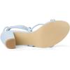 imageAllegra K Womens Strappy Lace Up Chunky Heeled SandalsSky Blue
