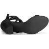 imageAllegra K Womens Strappy Lace Up Heel Chunky High Heels SandalsBlack