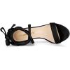 imageAllegra K Womens Strappy Lace Up Heel Chunky High Heels SandalsBlack