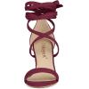 imageAllegra K Womens Strappy Lace Up Heel Chunky High Heels SandalsBurgundy