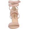 imageAllegra K Womens Strappy Lace Up Heel Chunky High Heels SandalsDust Pink