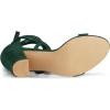 imageAllegra K Womens Strappy Lace Up Heel Chunky High Heels SandalsGreen
